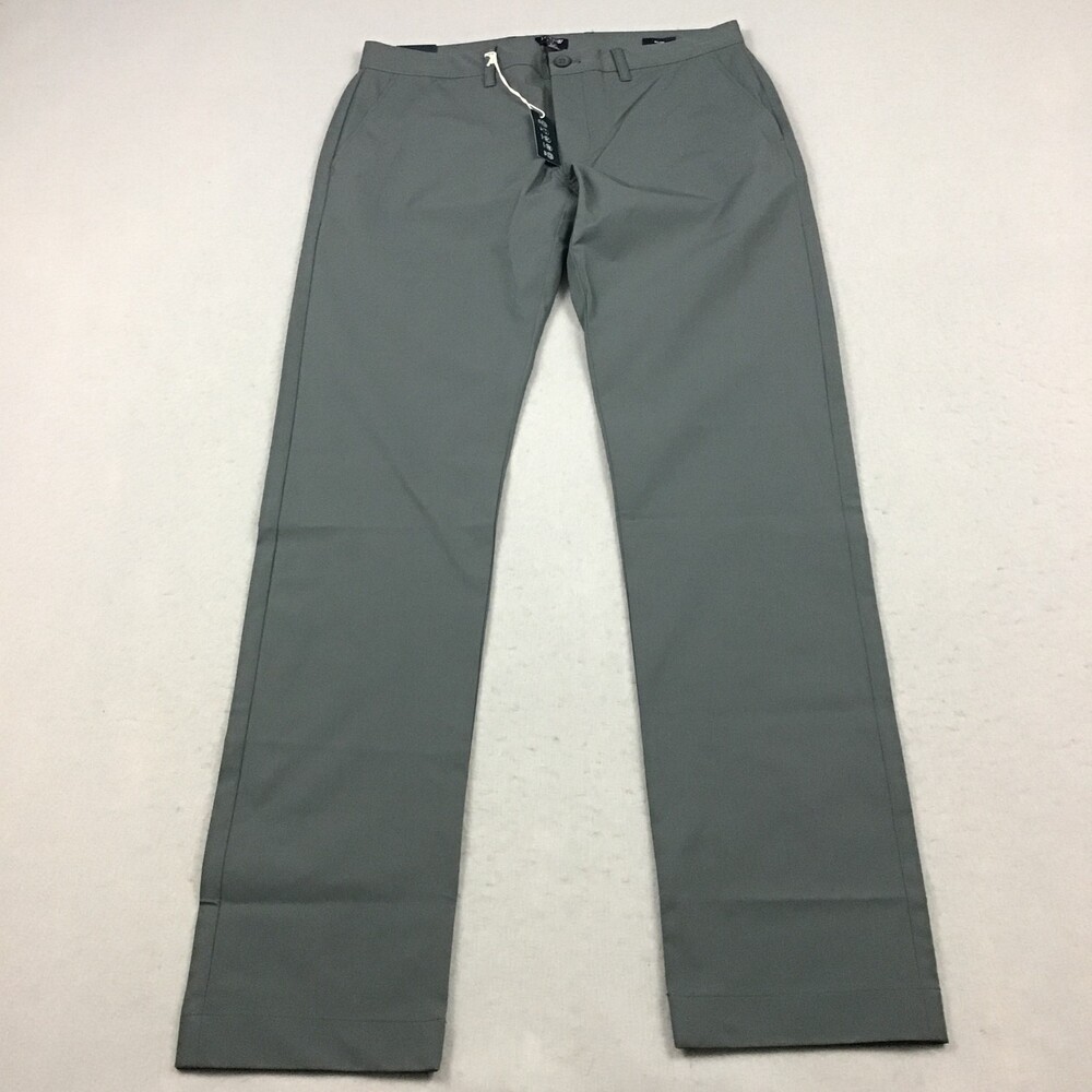 J.Crew Pants Men 32 Gray Solid Slim Fit Tech Chino Flex Performance Breathable